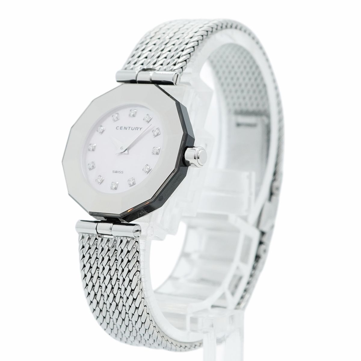 5wwo0031 センチュリー タイムジェム ピンク文字盤 腕時計 レディース