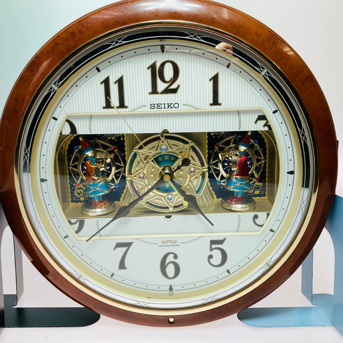◎◎SEIKO セイコー からくり時計 電波掛時計 RE559B 小売 文字盤開閉