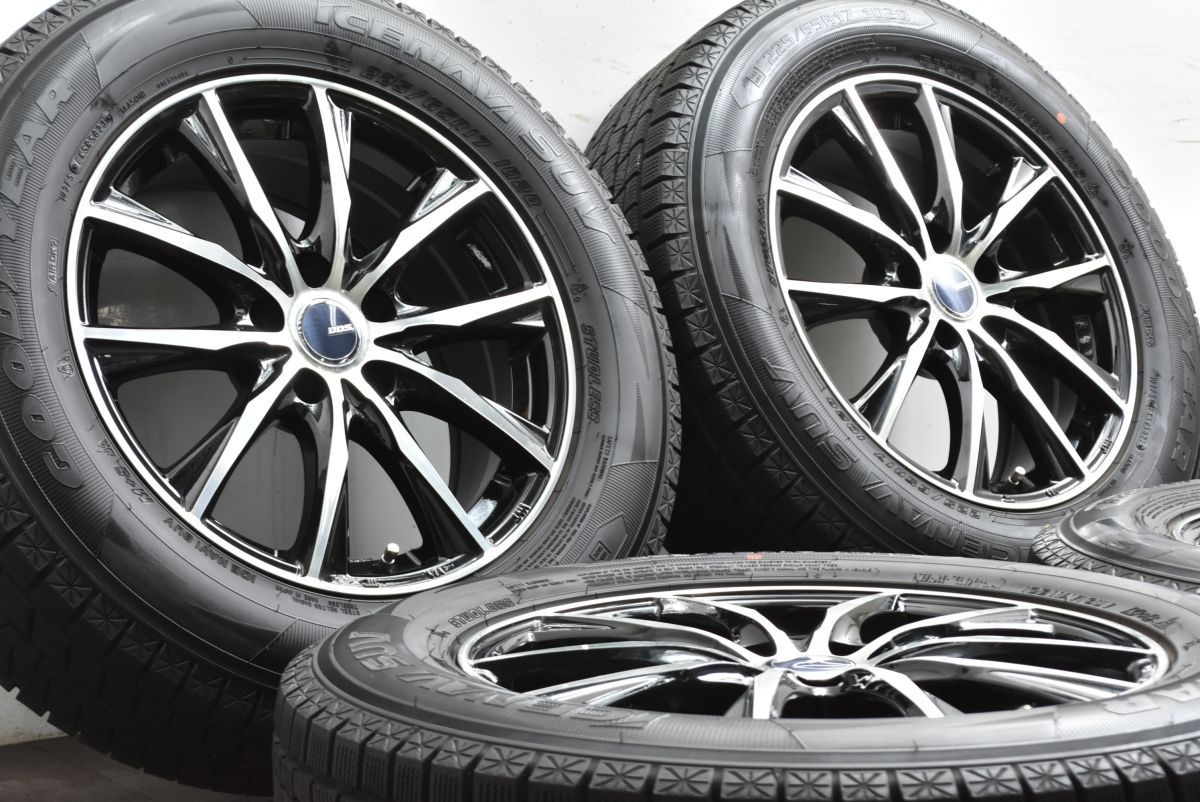 バリ溝 DOS ガビアルIII 17 in 7 J 38 PCD 114 3 グッドイヤー アイスナビ SUV 225 65 R NX ハリアー RAV 4 ヴァンガード