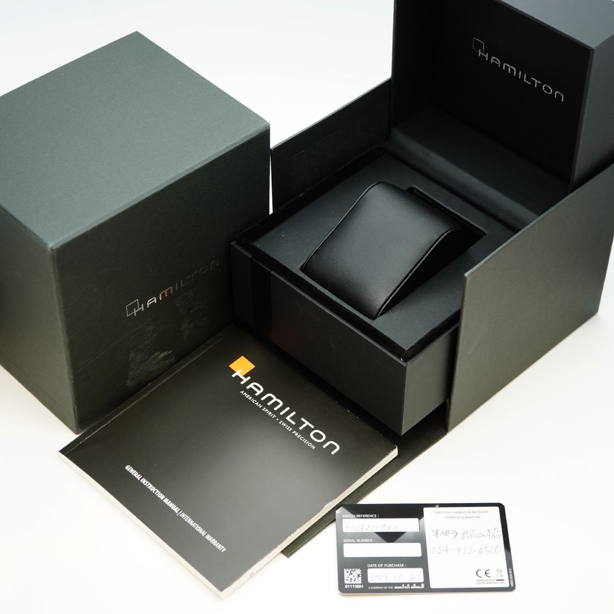 5wwo0049 ハミルトン ベンチュラ H24211732 黒文字盤 腕時計 レディース