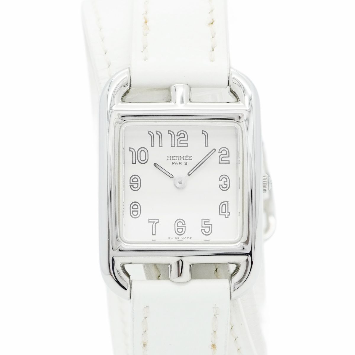 5wwo0052 エルメス ケープコッド CC1.210 白文字盤 腕時計 レディース