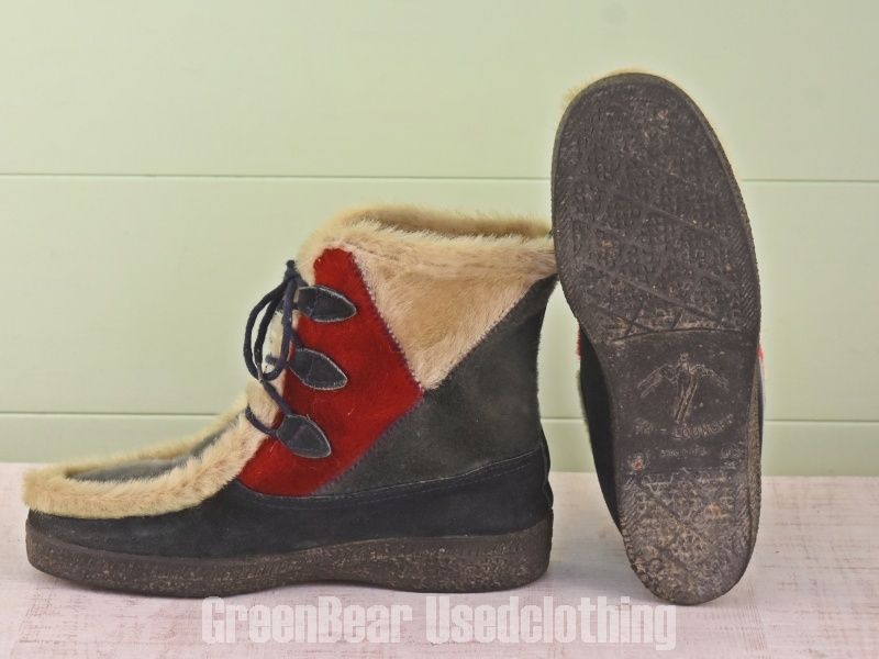  D 046 フランス製 SKI LOUNGER ビンテージ エスキモーブーツ アザラシ毛 メンズ 40 25 cm その他 靴