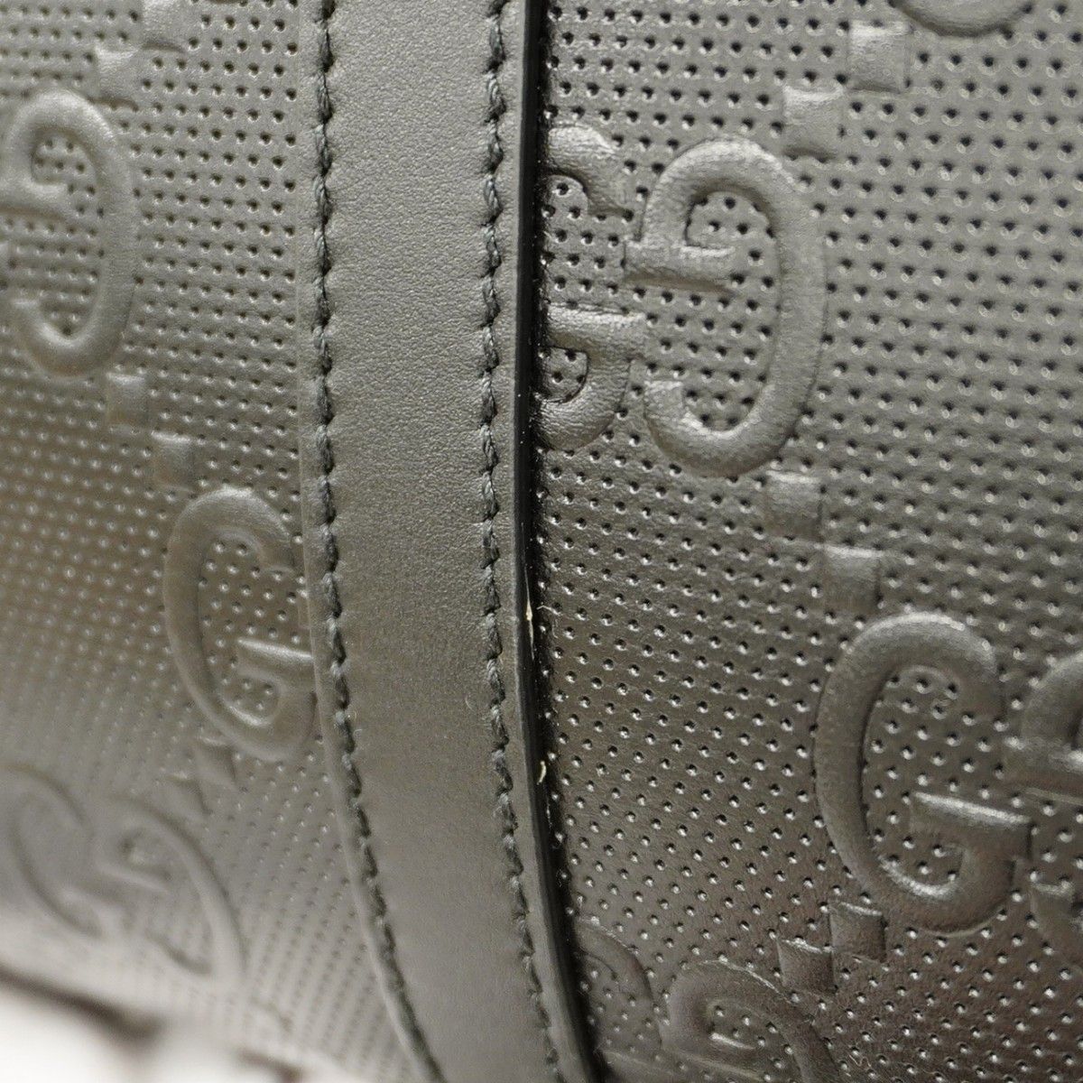 5 me 6200 グッチ ボストンバッグ ジャンボGG 725129 レザー ブラック シルバー金具 2 wayバッグ メンズ ボストンバッグ 旅行用バッグ バッグ メンズ