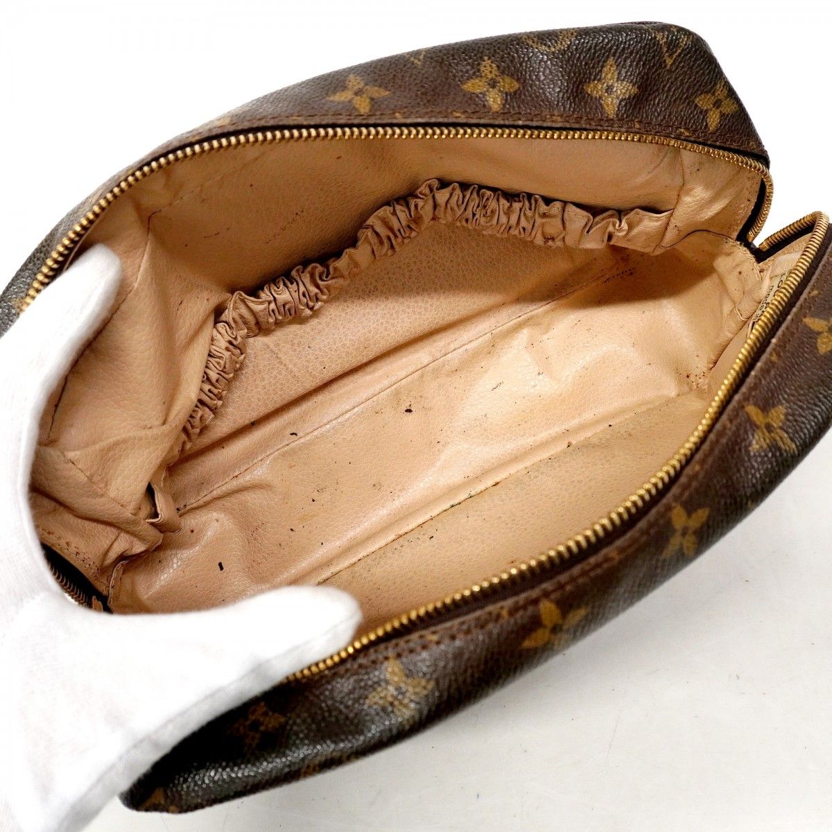5me6220 ルイヴィトン ポーチ モノグラム トゥルーストワレット28 M47522 ブラウン レディース DECORATOM_COM_BR