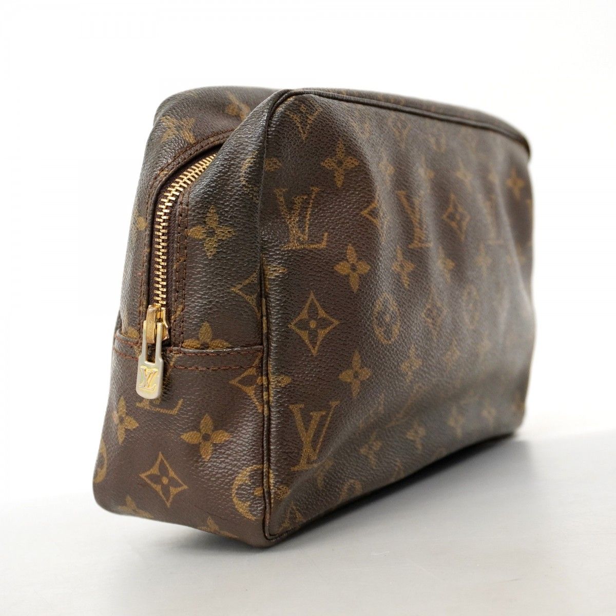 5me6220 ルイヴィトン ポーチ モノグラム トゥルーストワレット28 M47522 ブラウン レディース