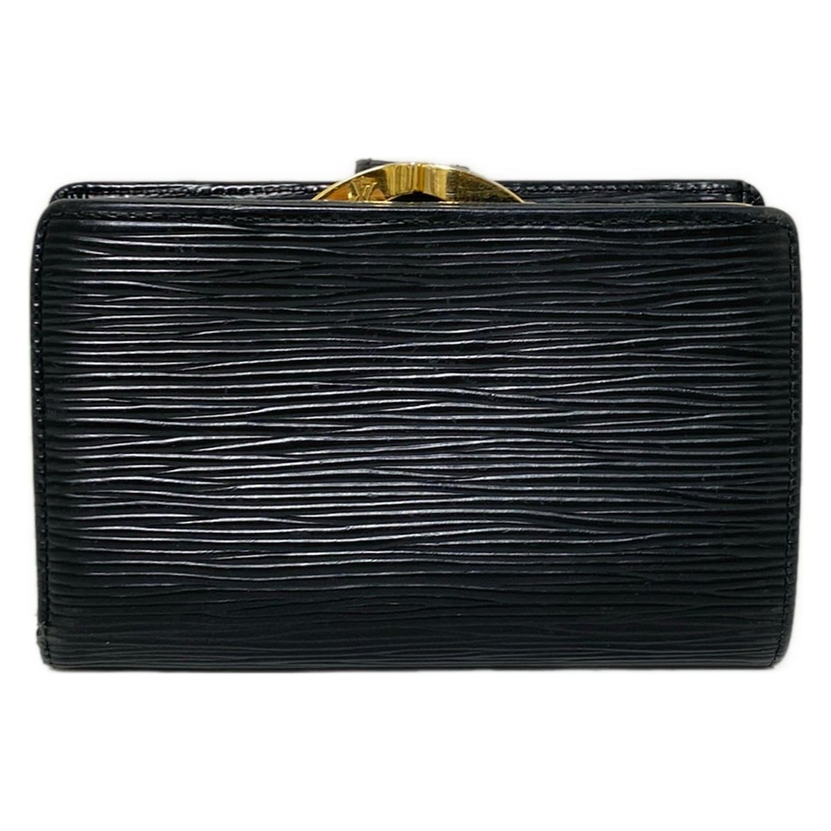 ルイヴィトン エピ ポルトモネビエ ヴィエノワ 黒 二つ折り財布 M63242 ルイヴィトン エピ ポルトモネビエ ヴィエノワ 黒 二つ折り財布 M63242