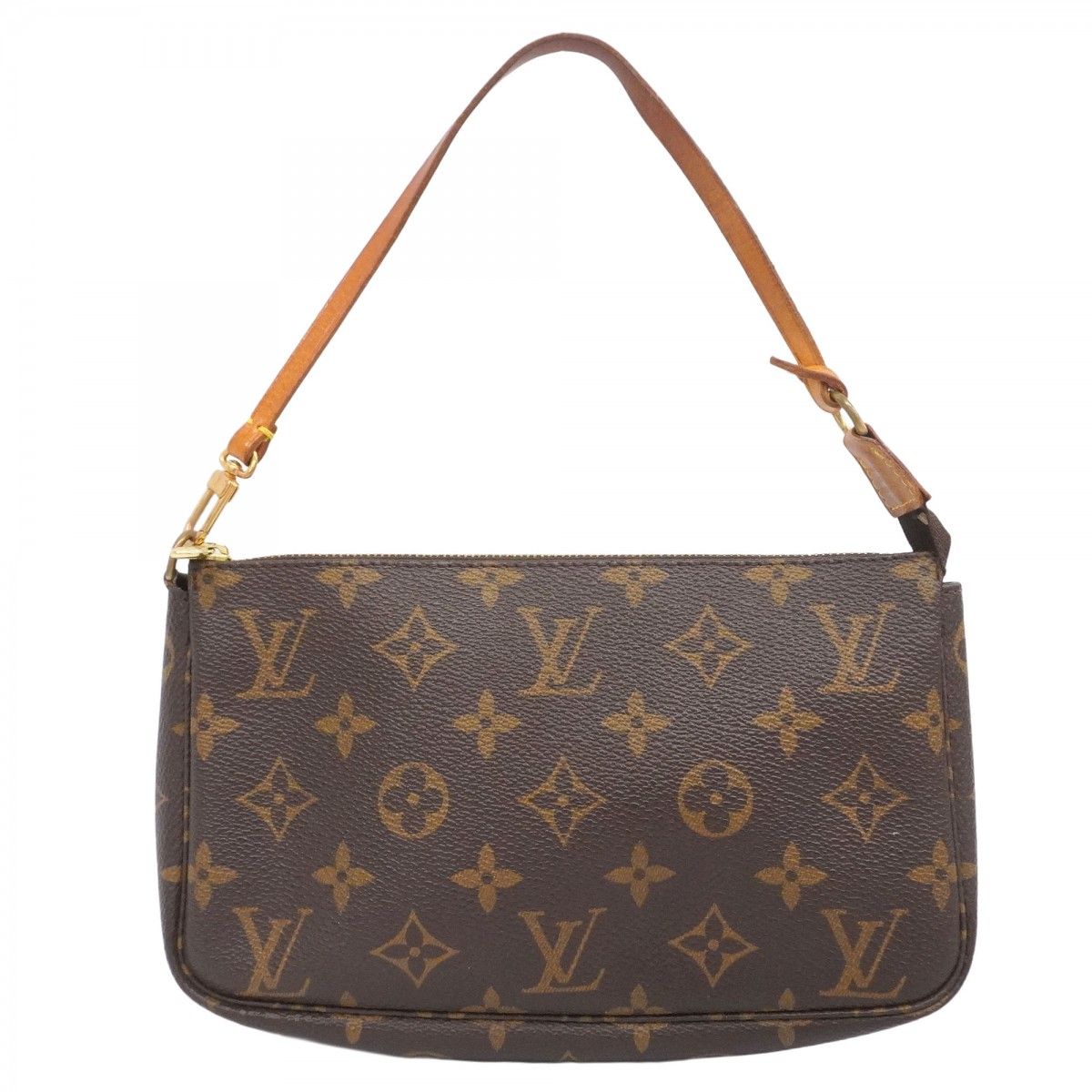 5me6263 ルイヴィトン ポーチ モノグラム ポシェットアクセソワール M51980 ブラウン レディース