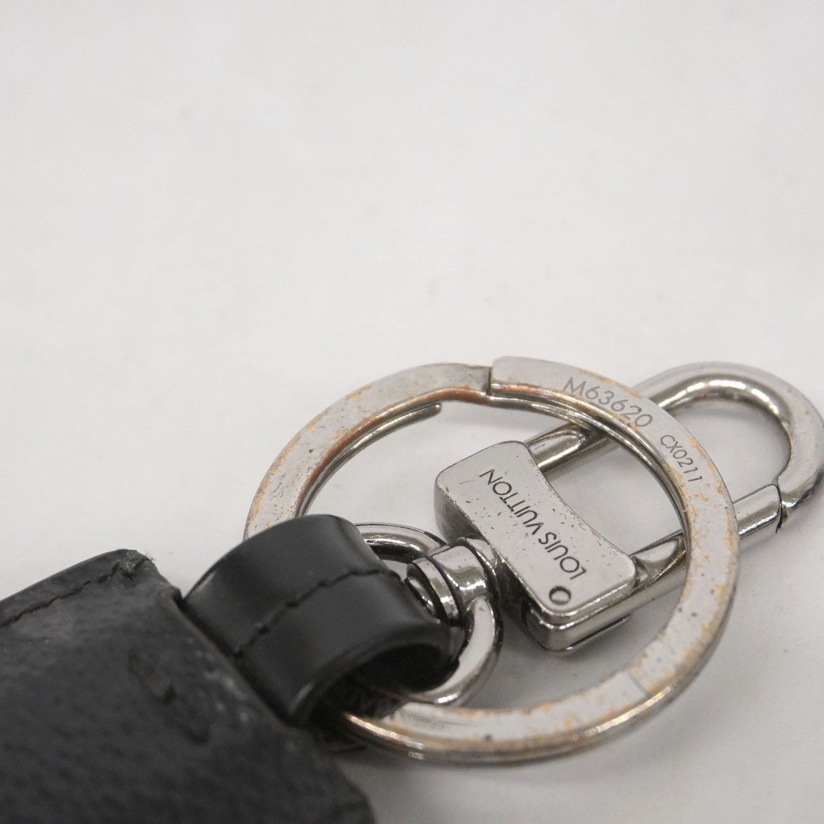  5 me 6275 ルイヴィトン キーホルダー モノグラム エクリプス ポルトクレ クロッシュクレ M 63620 ブラック メンズ キーホルダー キーリング 小物