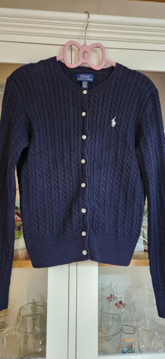ポロラルフローレン ガールズ ケーブル ニット カーディガン