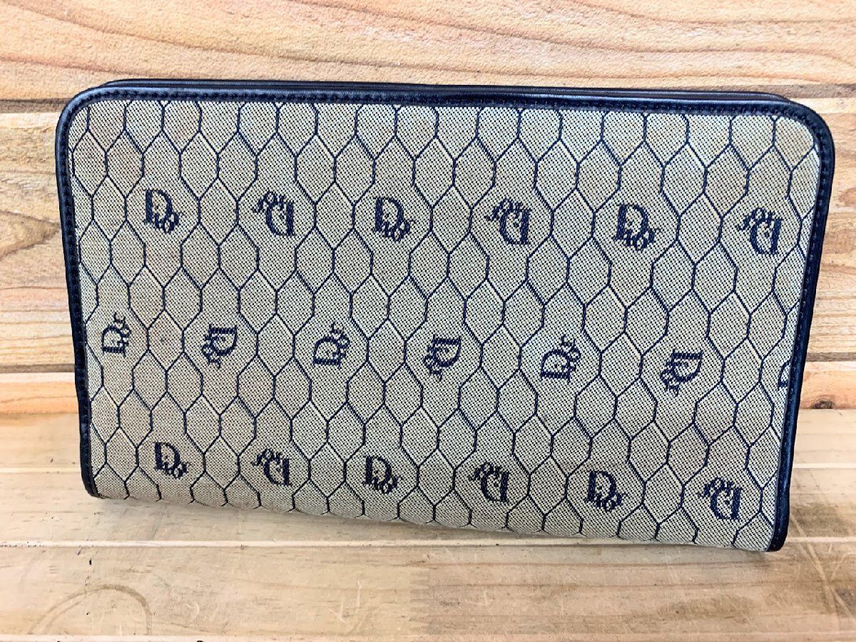 Dior トロッター ビンテージ クラッチバッグ ゴールドチェーン