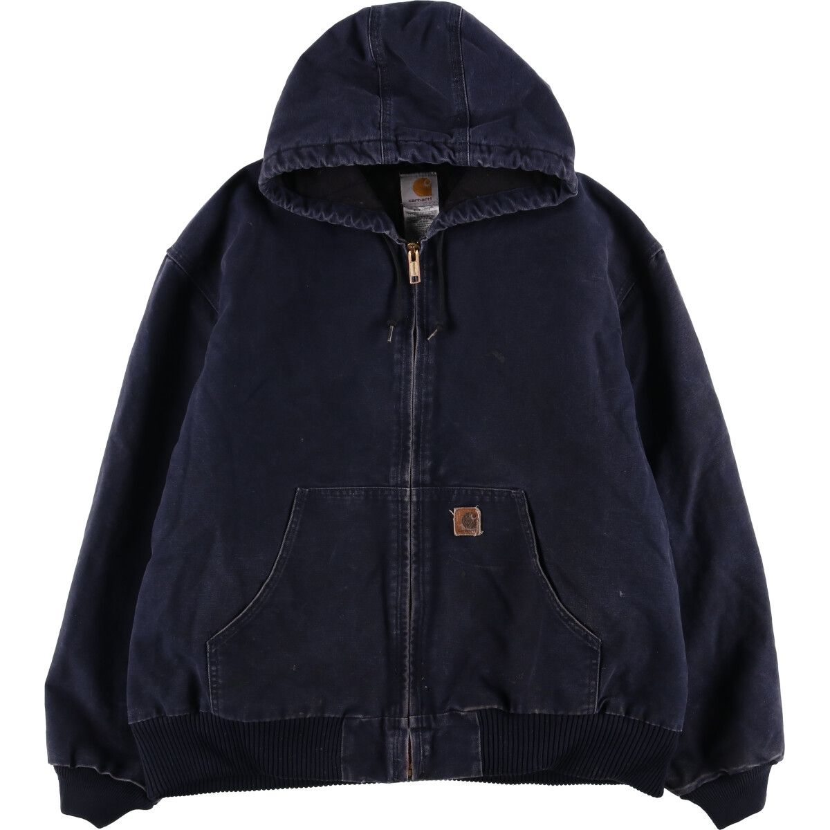 古着 カーハート Carhartt アクティブジャケット 中綿入り ダックフルジップパーカー メンズXXL相当 eaa590655