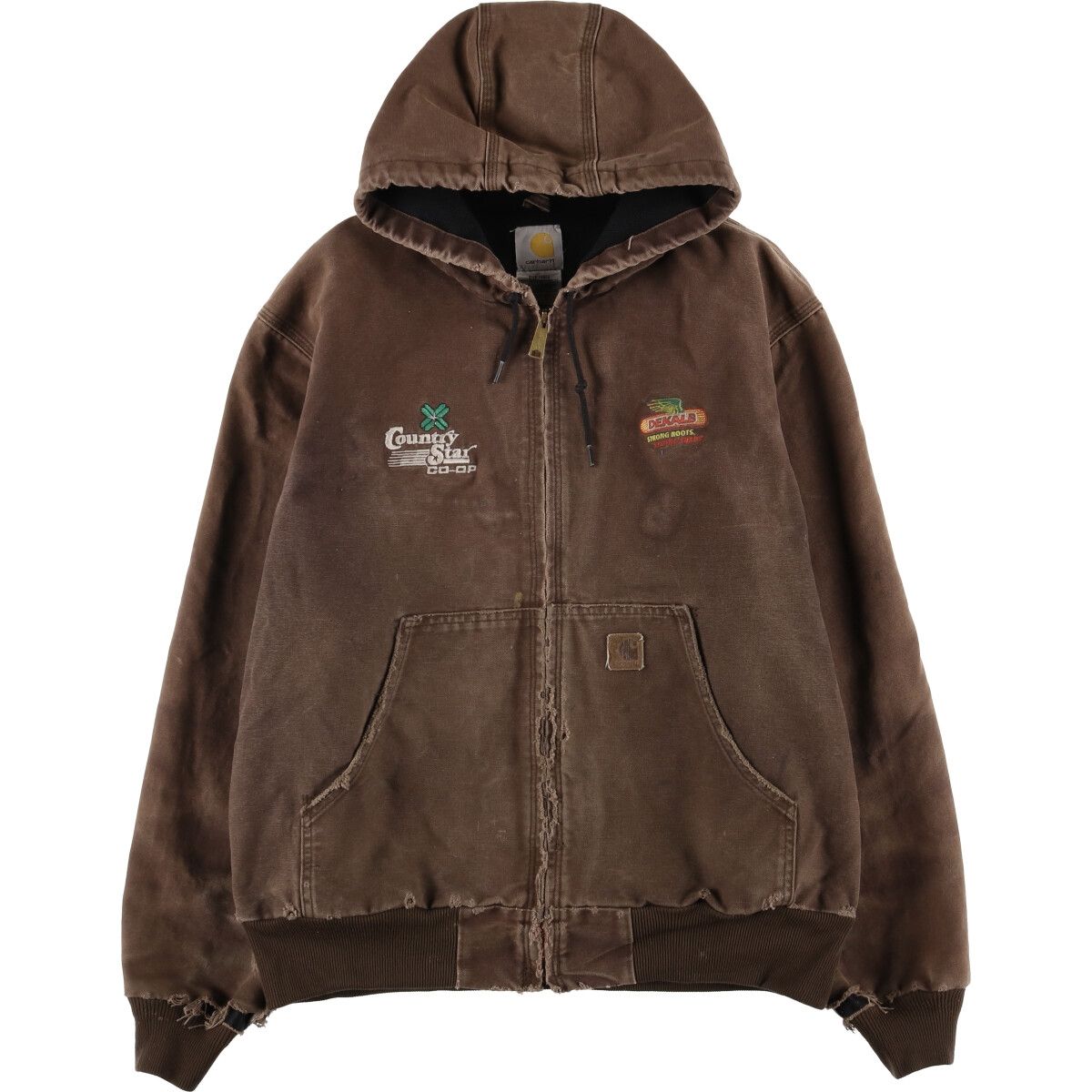 古着 カーハート Carhartt アクティブジャケット ダックフルジップパーカー メンズL相当 eaa590699