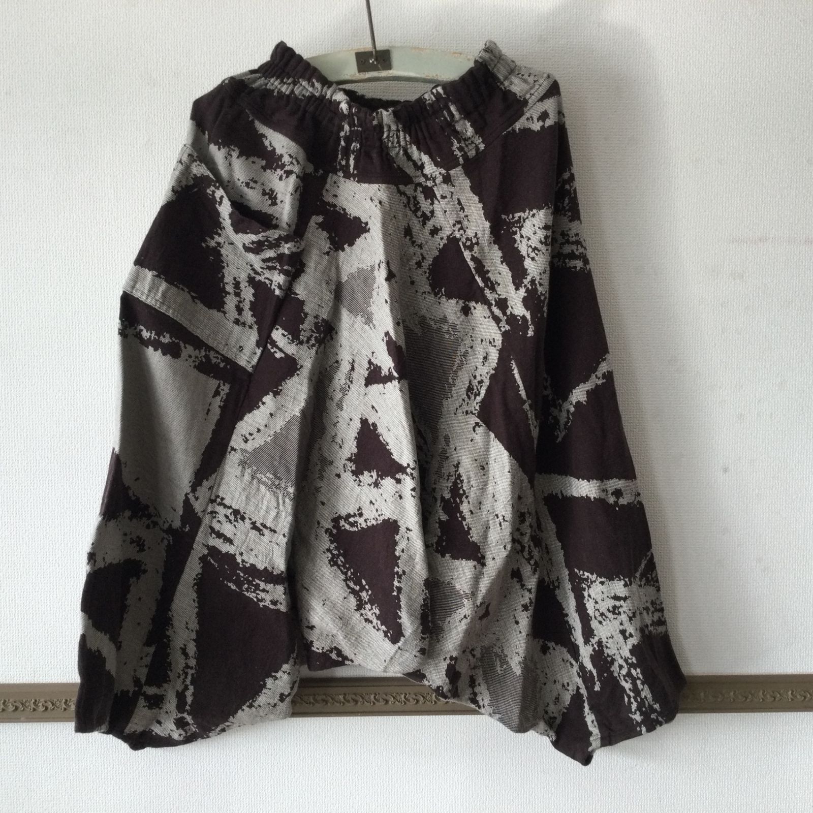 10499 tamaki niime タマキニイメ chotan skirt チョタンスカート コットン ブラウン フリーサイズ レディース 玉木新雌