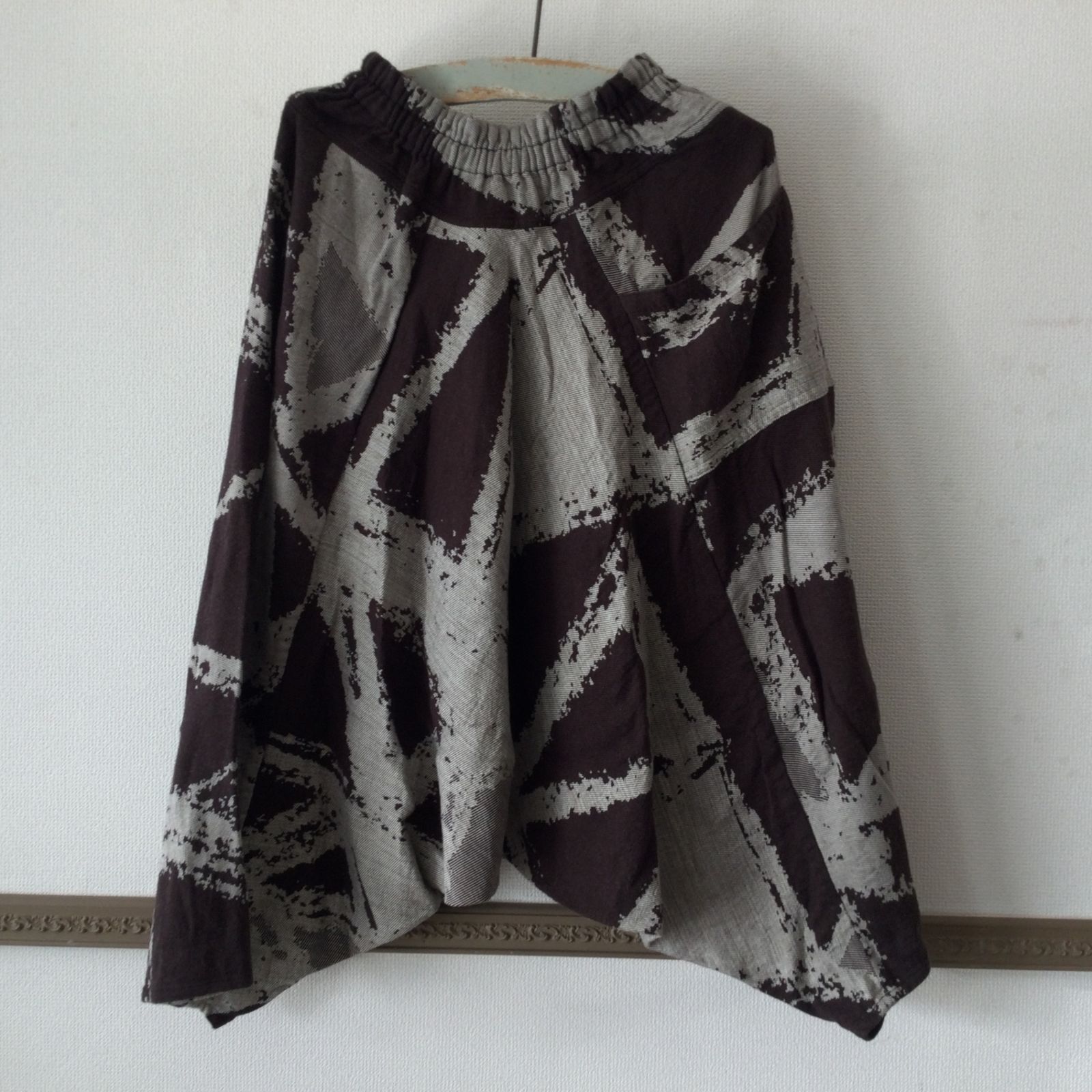 10499 tamaki niime タマキニイメ chotan skirt チョタンスカート コットン ブラウン フリーサイズ レディース 玉木新雌