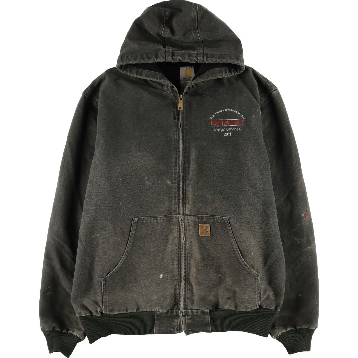古着 カーハート Carhartt アクティブジャケット ダックフルジップパーカー メンズXL相当 eaa590656