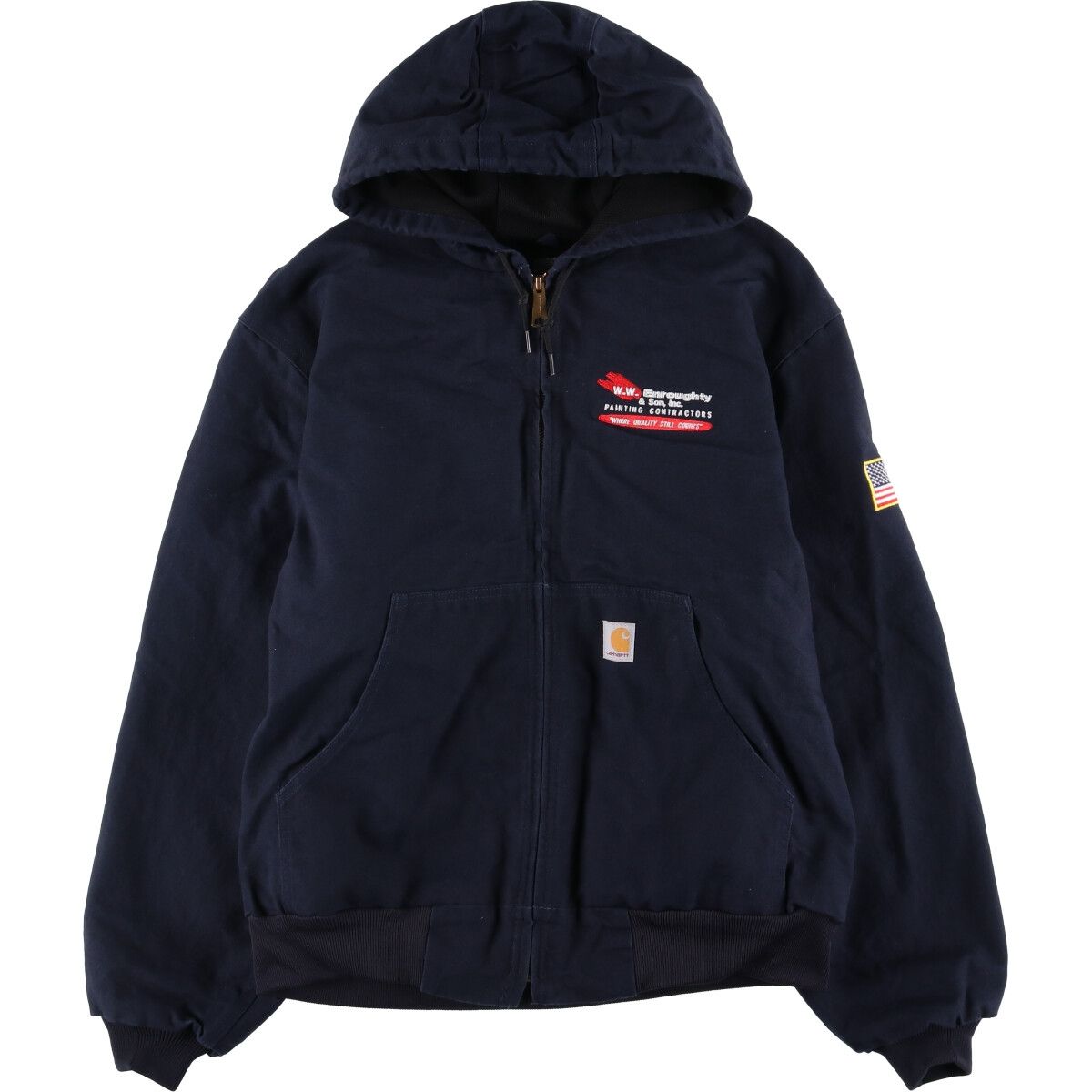 古着 カーハート Carhartt アクティブジャケット ダックフルジップパーカー メンズL相当 eaa590658