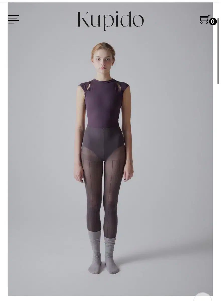 キューピー ドゥ スート 水着 バレエ服 パープル M