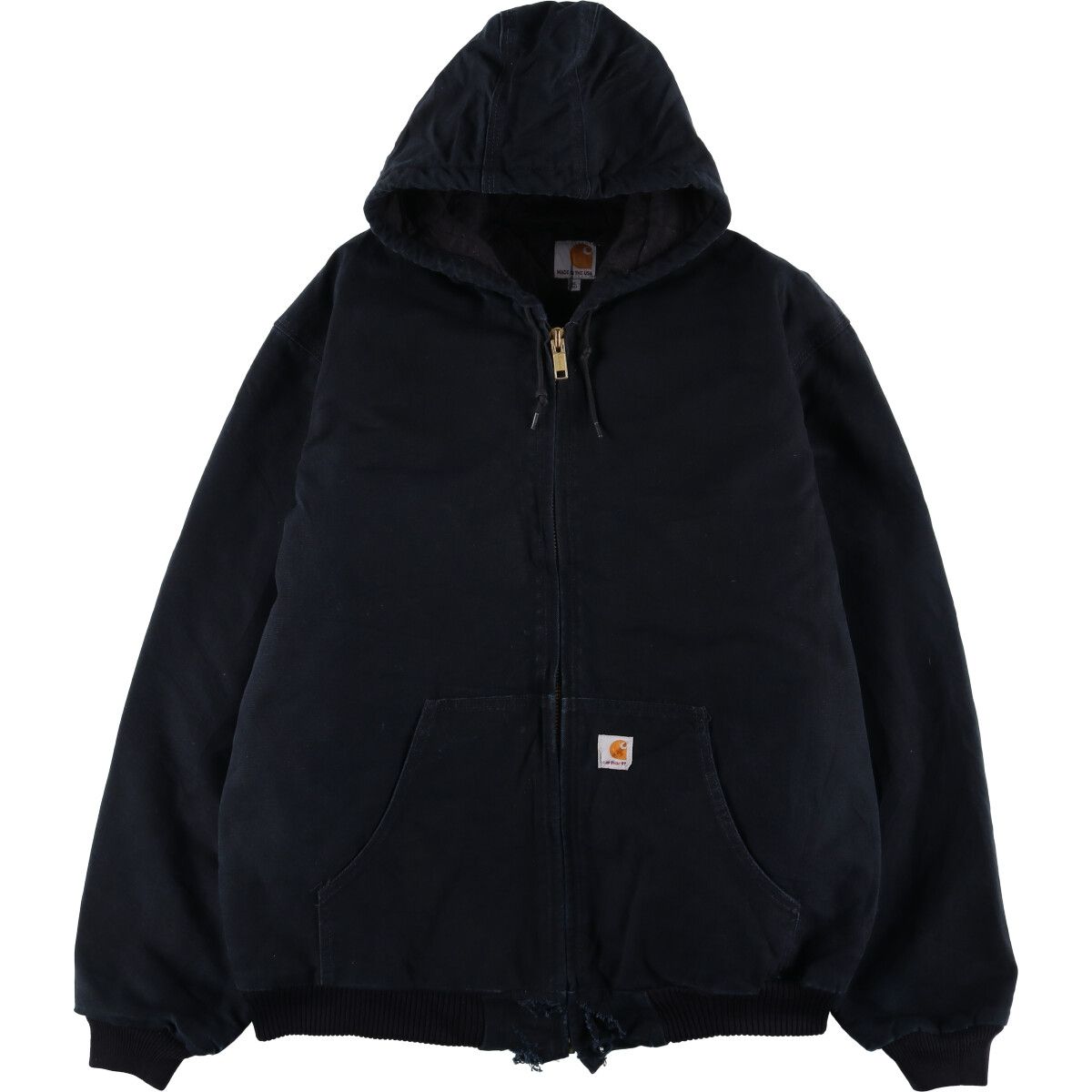 古着 カーハート Carhartt アクティブジャケット 中綿入り ダックフルジップパーカー メンズXL相当 eaa590666