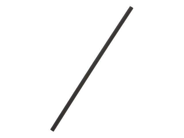 紙ストロー6mm 平口 裸 黒(500本入) 1袋