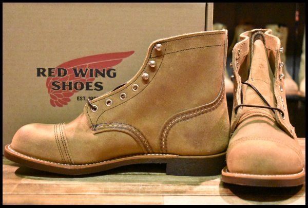 8.5D ♥ 22年 レッドウィング 8083 アイアンレンジャー ミュールスキナー スエード 編み上げ ブーツ redwing 8113 HOPESMORE GP177