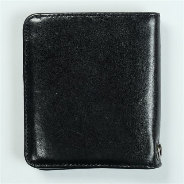 Size フリー CHROME HEARTS クロム ハーツ DR WALLET クロスパッチ付きウォレット 黒 品-良い