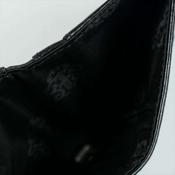  Size フリー CHROME HEARTS クロム ハーツ DR WALLET クロスパッチ付きウォレット 黒 品-良い その他 小物