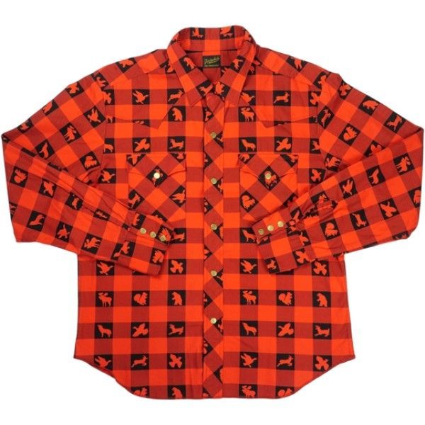 Size S TENDERLOIN テンダーロイン T-WESTERN SHT W 長袖シャツ 赤 品-非常に良い 20829381