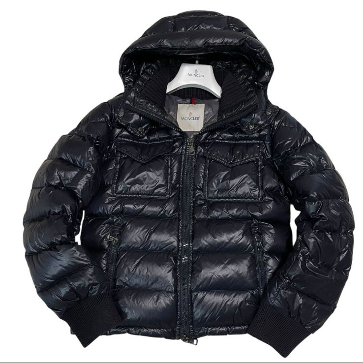 美品 MONCLER モンクレール ダウンジャケット ブラック メンズ 正規品
