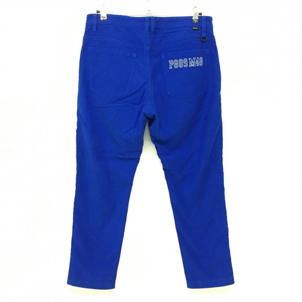 パーリーゲイツ超美品！完売品 超美品】パーリーゲイツ パンツ ブルー 裏地付 ロゴ刺しゅう メンズ