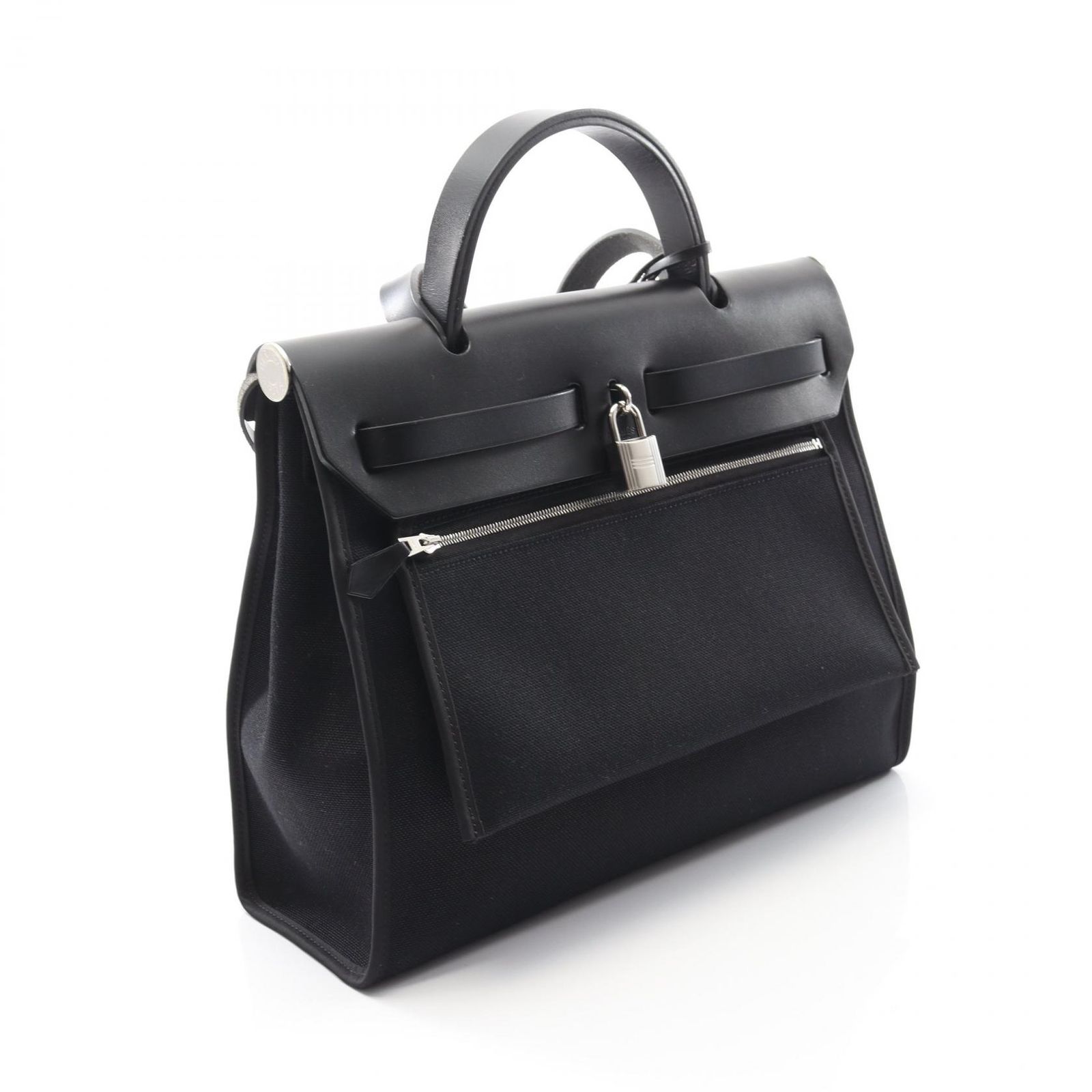 エルメス HERMES ハンドバッグ エールバッグジップPM ブラック