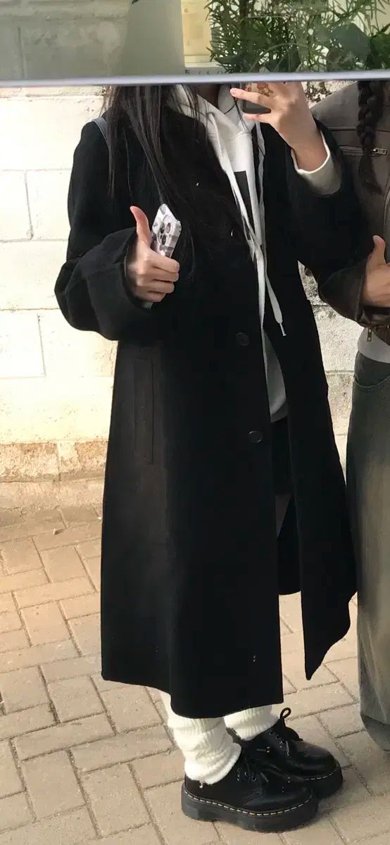 ヴィンテージ ブラック ロング コート