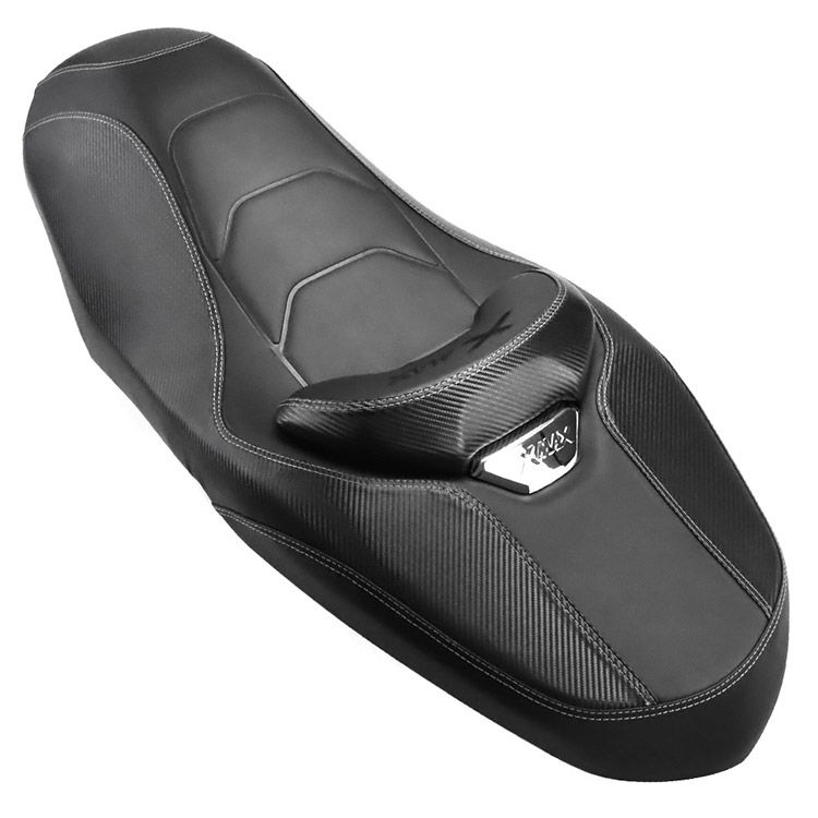 ヤマハ対応 Xマックス250 XMAX 250 SG42J SG64J 用 ローダウン カスタムシート完成品 黒レザー調 ＆カーボン調 2018- 式