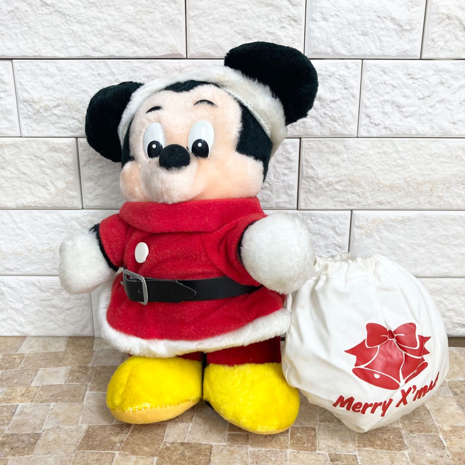 ミッキーマウス ぬいぐるみ TOMY クリスマス サンタ ディズニー Disney
