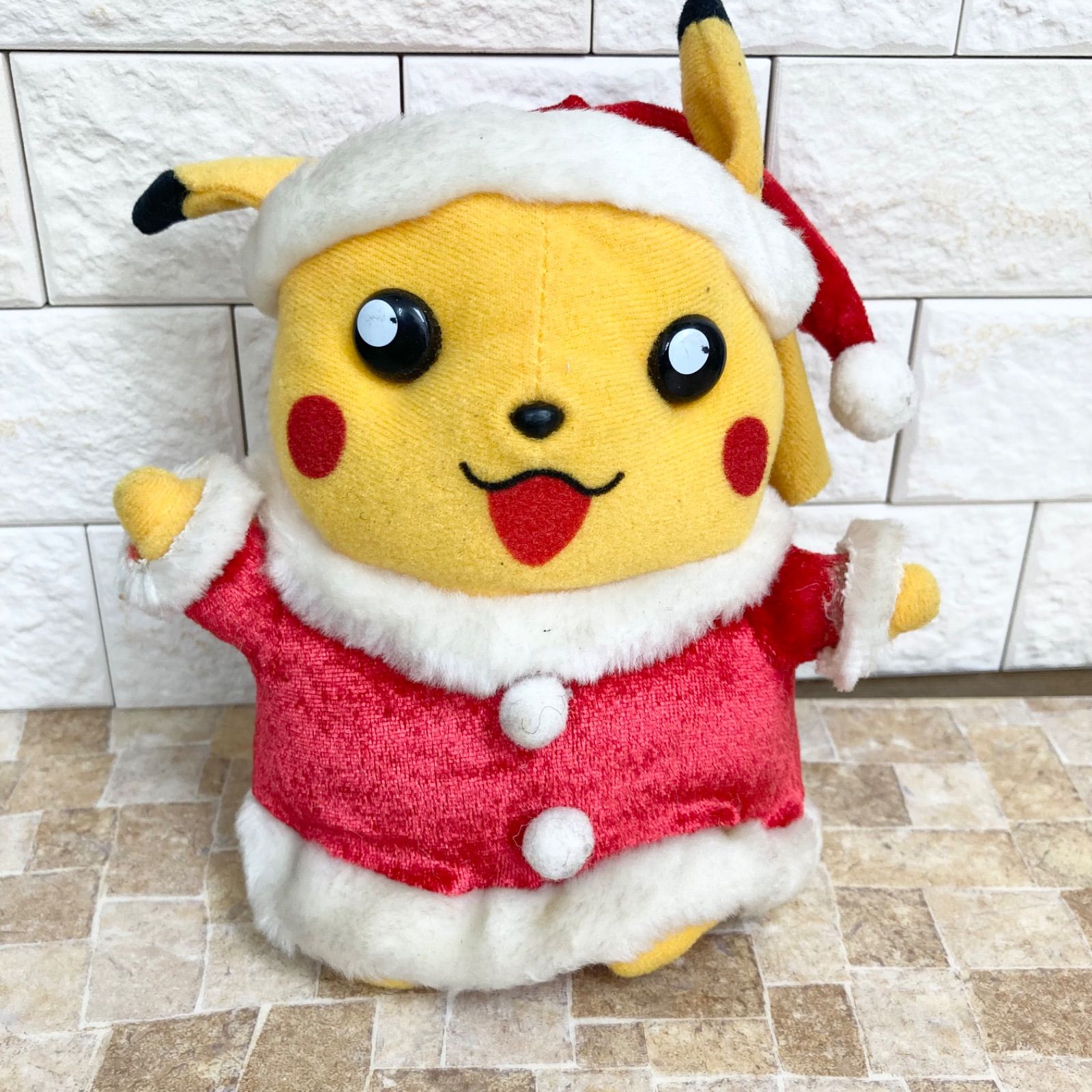 【非売品】ポケモン　ピカチュウ　初期　クリスマスぬいぐるみ TOMY 初期レア ピカチュウ クリスマス サンタ ぬいぐるみ ポケモン