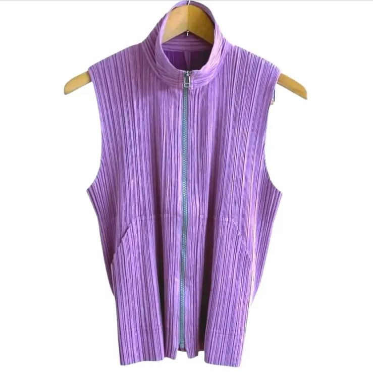 PLEATS PLEASE プリーツプリーズ イッセイミヤケ ジップ ベスト 3