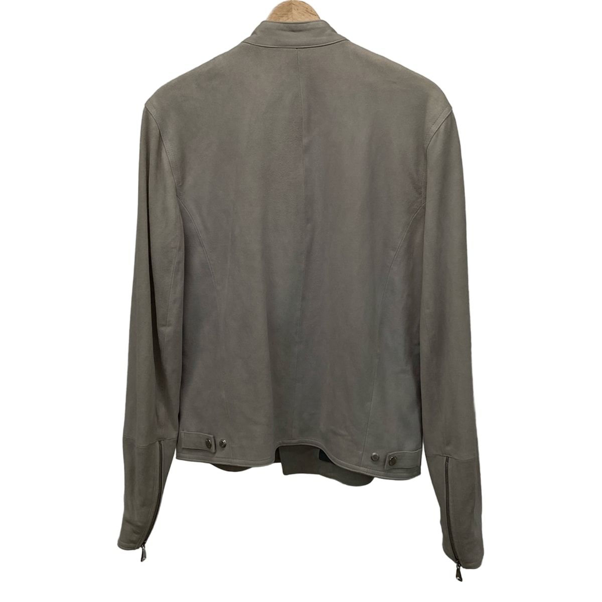 EMMETI エンメティ ライダースジャケット サイズ50 メンズ - ライトグレー 長袖 スエード 春 秋