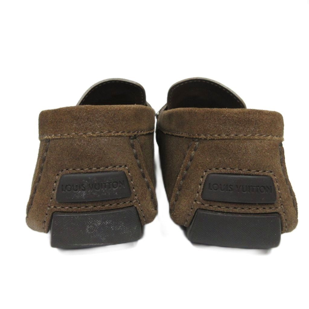  ルイヴィトン LOUIS VUITTON モンテカルロ ドライビングシューズ ローファー スエード レザー LVロゴ 装飾 6 1 2 M 約25.5 cm 茶 ブラウン MNK 1030 その他 靴
