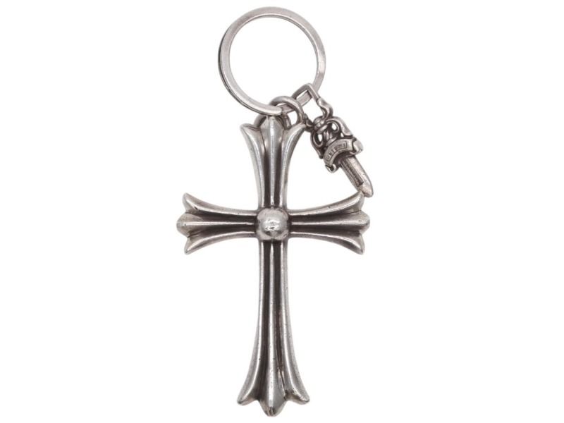 CHROME HEARTS クロムハーツ ラージクロス キーリング ダガー 重量約53.1g STERLING刻印 スターリングシルバー 4b008867