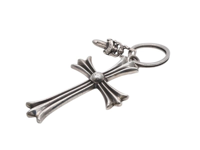 CHROME HEARTS クロムハーツ ラージクロス キーリング ダガー 重量約53.1 g 刻印 スターリングシルバー 4 b 008867