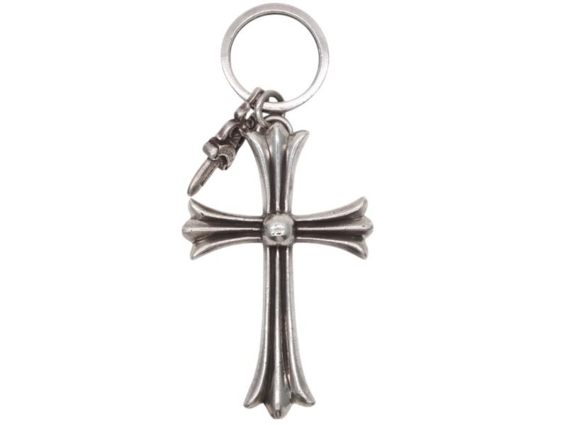 CHROME HEARTS クロムハーツ ラージクロス キーリング ダガー 重量約53.1 g 刻印 スターリングシルバー 4 b 008867