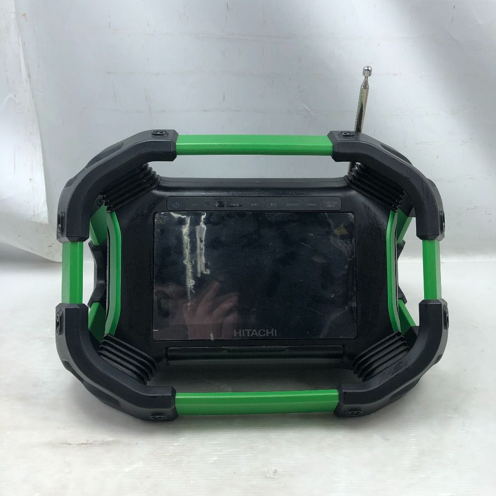 HITACHI 日立 工具関連用品 バッテリー式スピーカー アンテナ リモコン付き コードレス式 UR18DSML グリーン