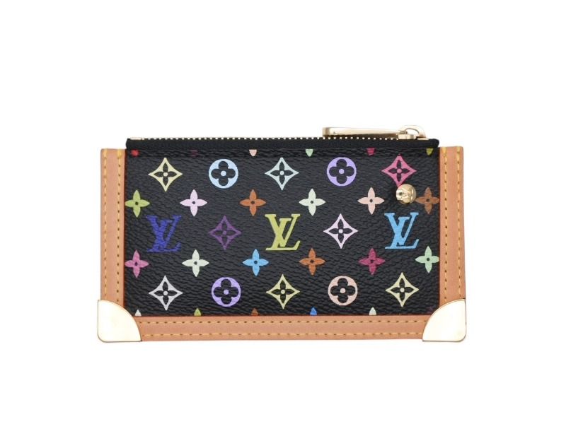 LOUIS VUITTON ルイヴィトン ポシェットクレ コインケース モノグラムマルチ 村上隆 M92654 ノワール ゴールド金具 4b008613
