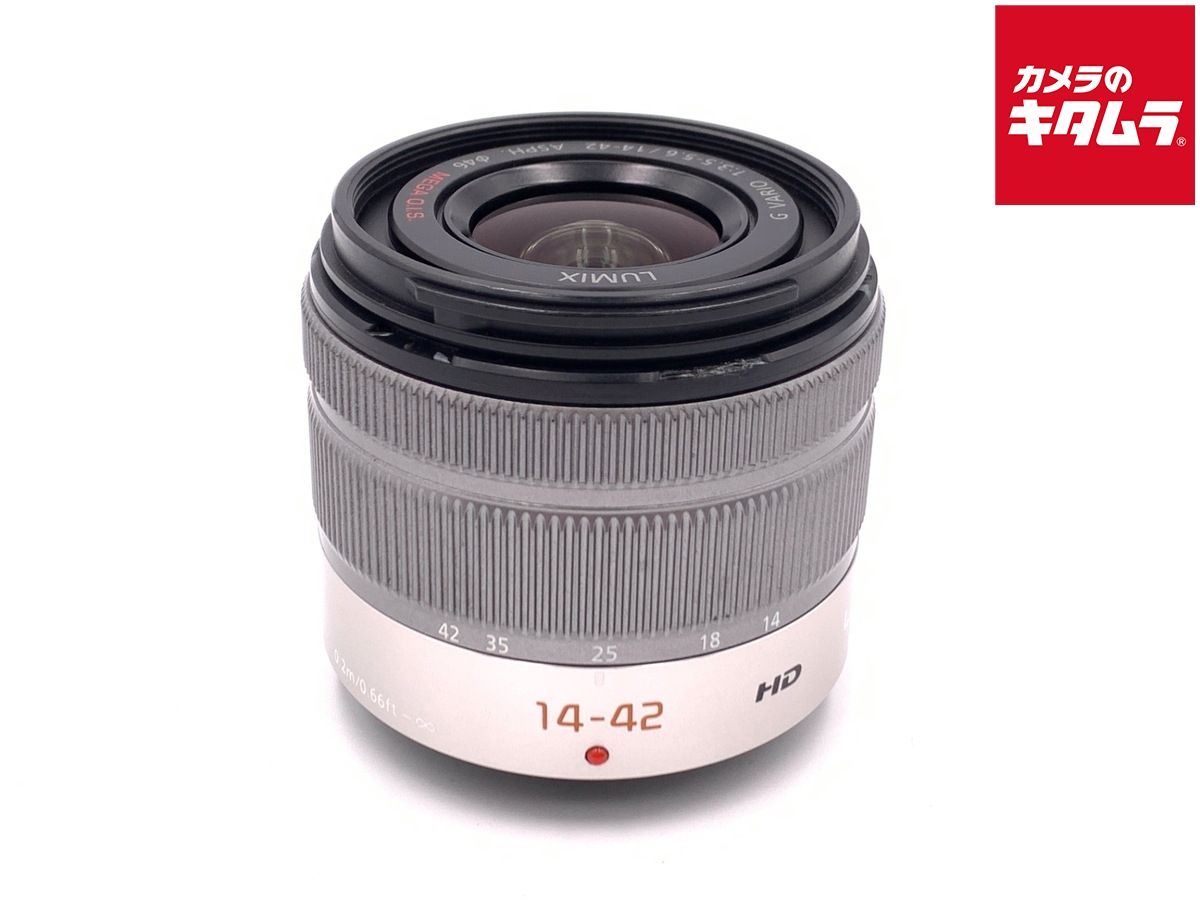 新しい 並品 パナソニック LUMIX G VARIO 14-42mm F3.5-5.6 II ASPH. MEGA O.I.S. シルバー H-FS1442A