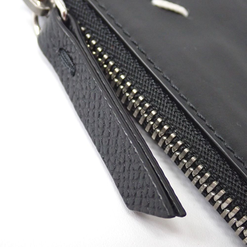Ft 6328110 メゾンマルジェラ コインケース カードホルダーウォレット ブラック メンズ Maison Margiela