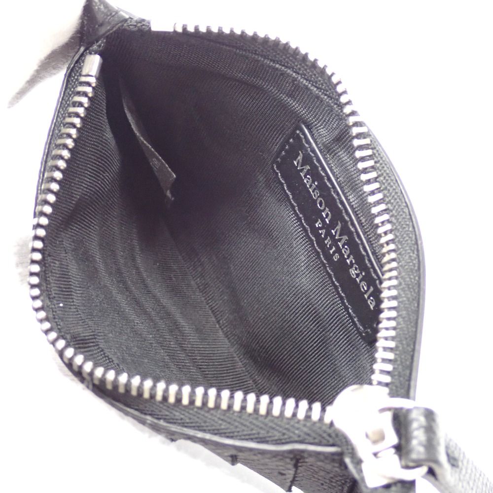 Ft 6328110 メゾンマルジェラ コインケース カードホルダーウォレット ブラック メンズ Maison Margiela