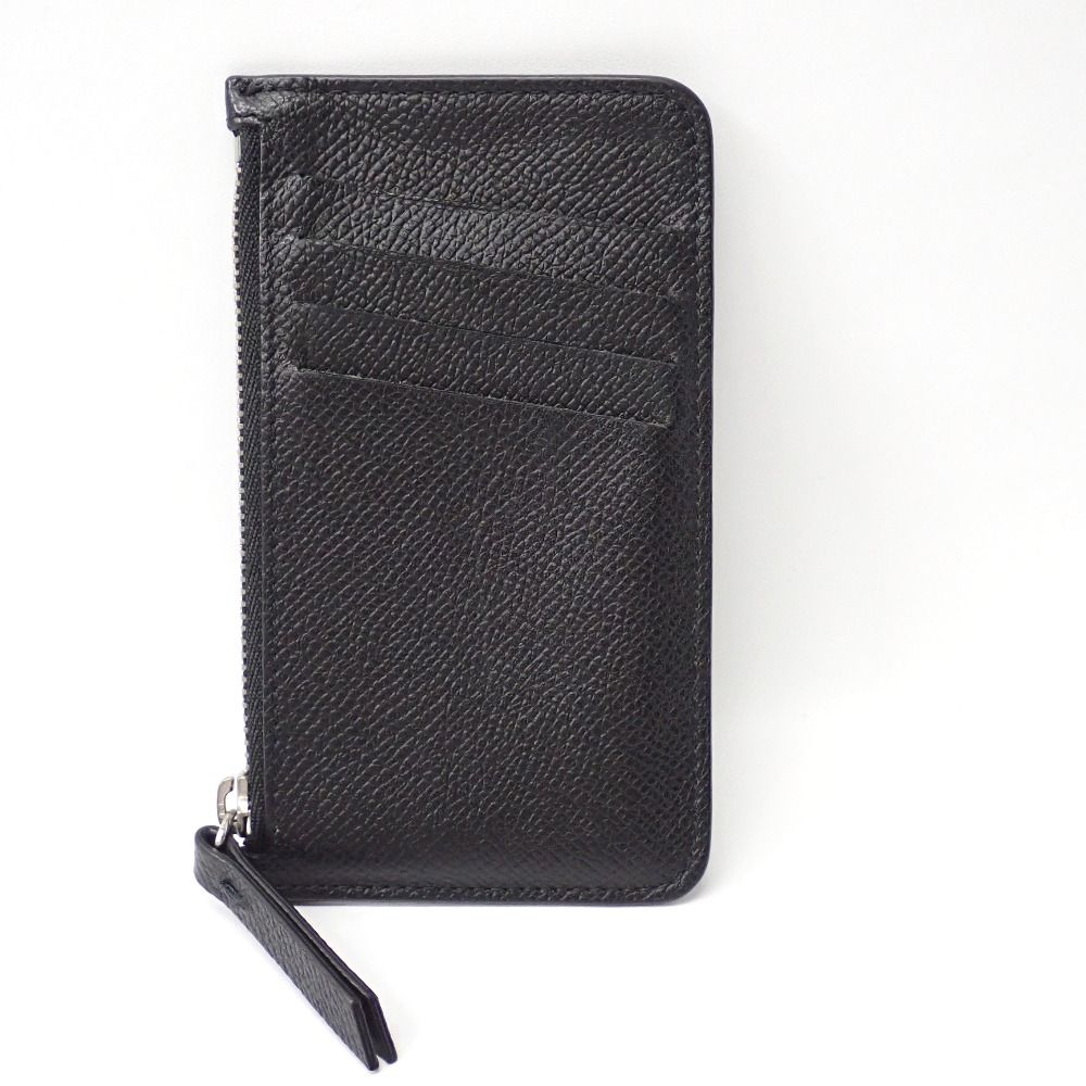 Ft 6328110 メゾンマルジェラ コインケース カードホルダーウォレット ブラック メンズ Maison Margiela
