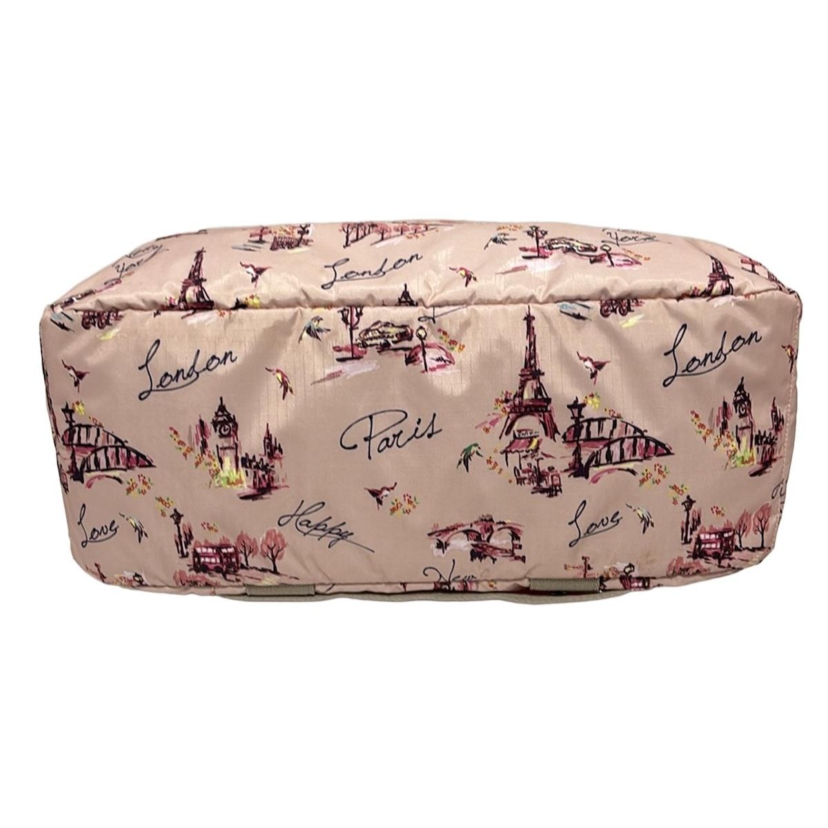 LESPORTSAC レスポートサック ボストンバッグ - ピンクベージュ×ピンク×マルチ Chestyコラボ 本体ロックなし DECORATOM_COM_BR