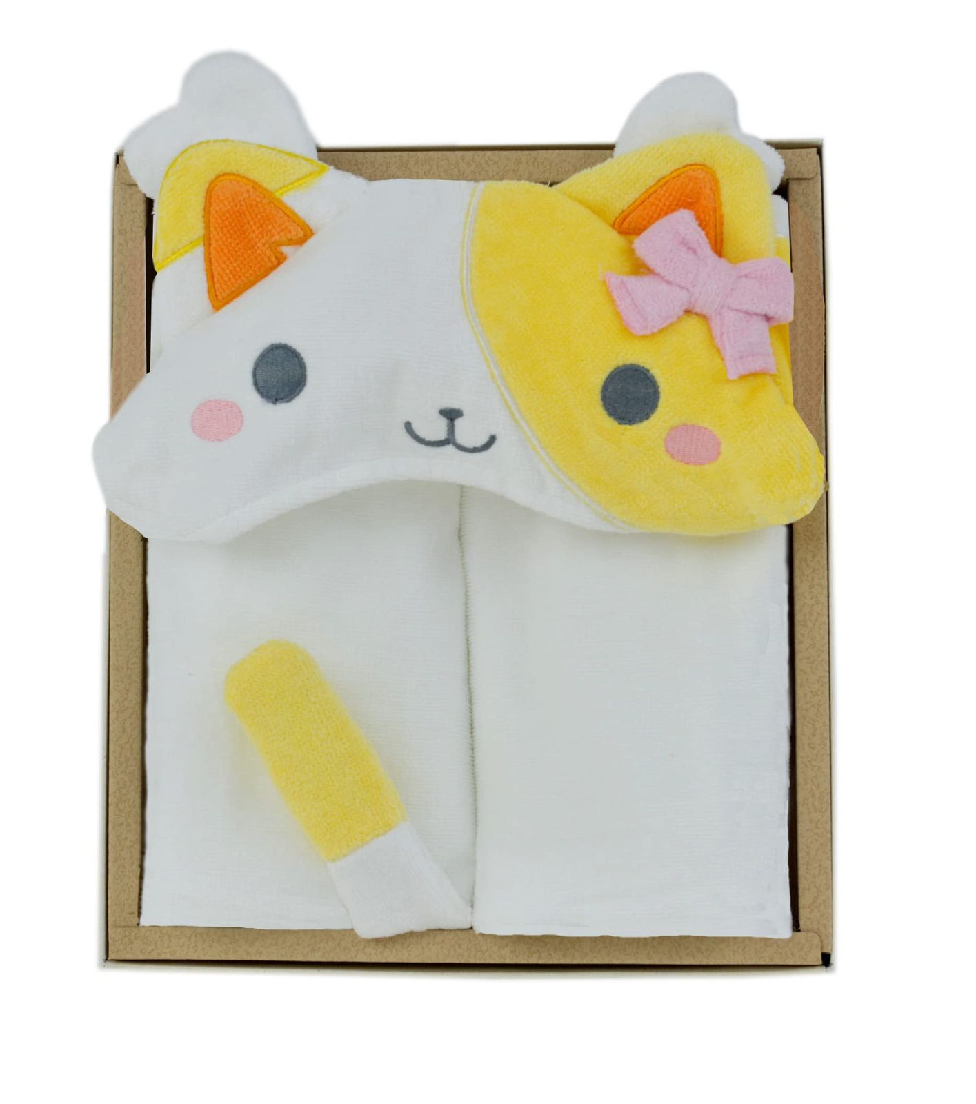 新品 DEIGO(ディーゴ) 出産祝い フード付きバスタオル ギフトセット 女の子 ベビー ギフト キティ ホワイト #61290