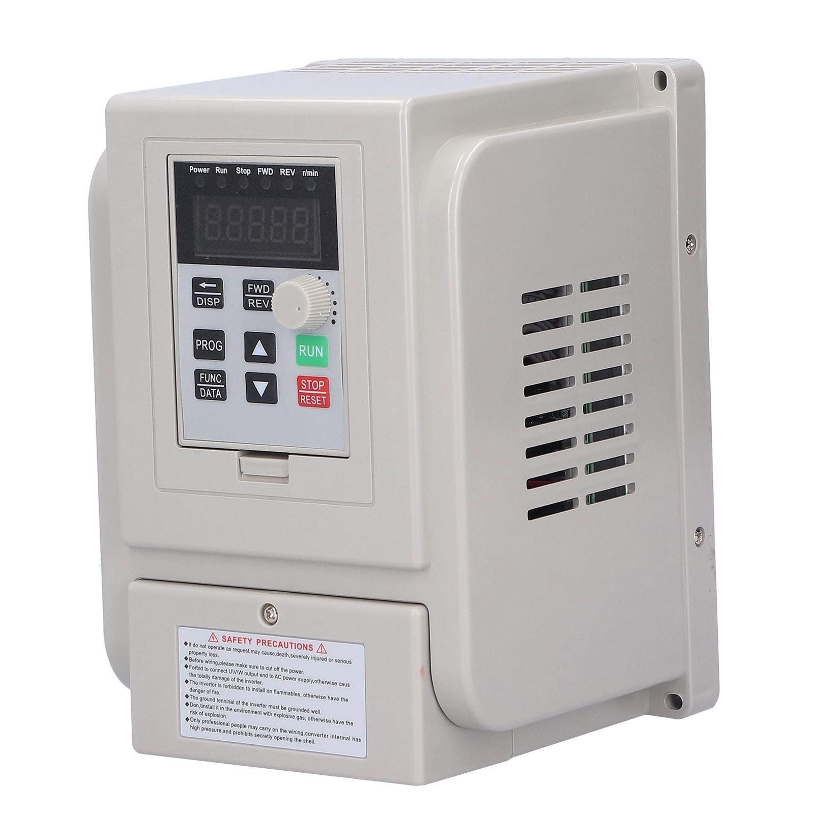 インバーター 単相入力110VAC 3相出力220VAC モーター速度コントローラー AT51500X 保護機能 デジタルディスプレイ付き 照明調整用