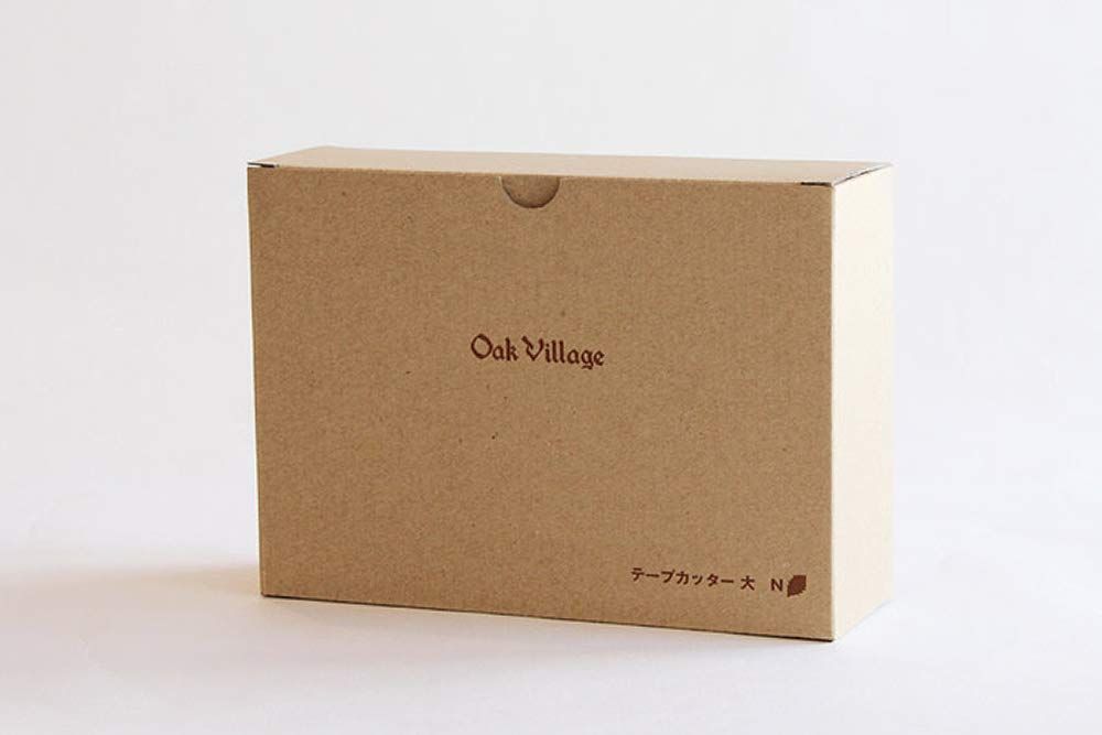 x 13 x 19 5.9 無垢材 天然木 国産 cm ブラウン 木製 テープカッター オークヴィレッジ